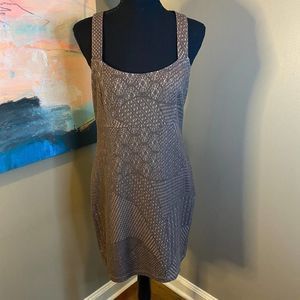 FREE PEOPLE Gray Lace Racerback Tank Dress | Size M